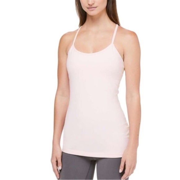 Power Y Lululemon white tank top. Size 8. GUC. No pads included - Picture 2 of 5